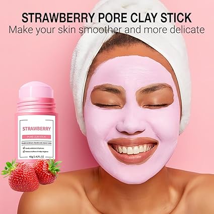 FeiCuiYun Clay Mask For Face Skincare, Blackhead Remover Face Mask with Strawberry Extract, Deep Pore Cleansing, Moisturizing, Skincare Facial Mask for...