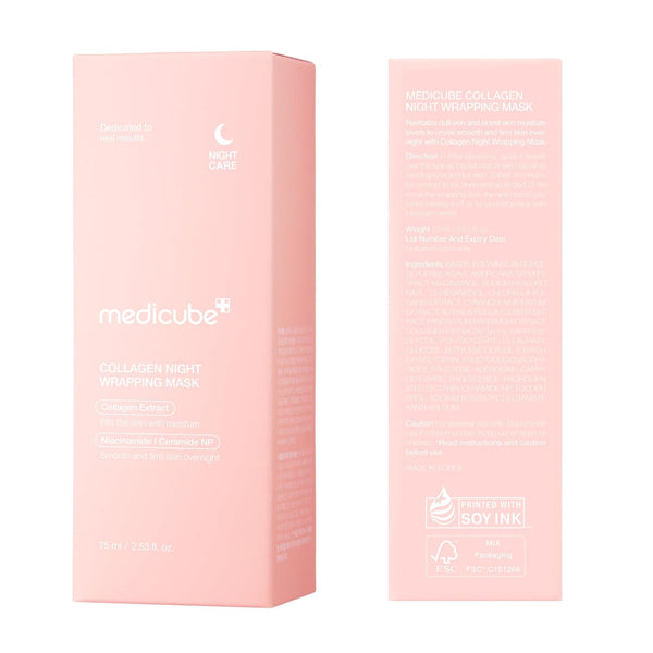 medicube Collagen Overnight Wrapping Peel Off Facial Mask Pack - Elasticity & Hydration Care, Reduces Sagging & Dullness - Hydrolyzed Collagen For...