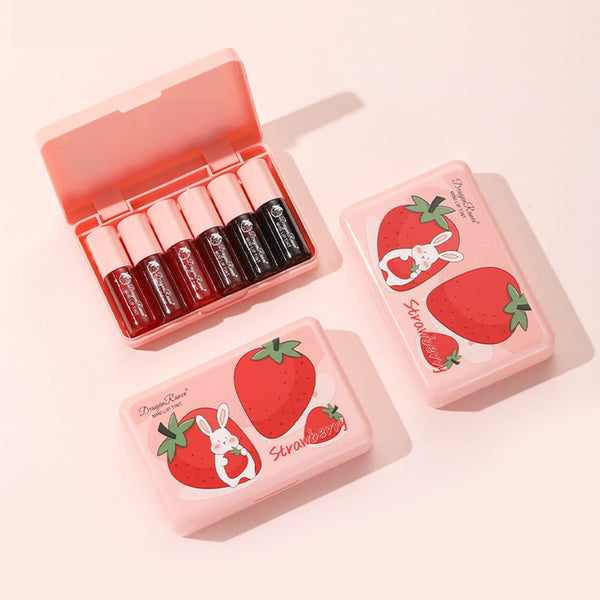 Eakroo 6 Colors Lip Tint Stain Mini Liquid Lipstick, Lip Gloss for Women, Blush for Cheeks, Lip Stain Long Lasting Waterproof, Lip Makeup, Cute Stuff,...