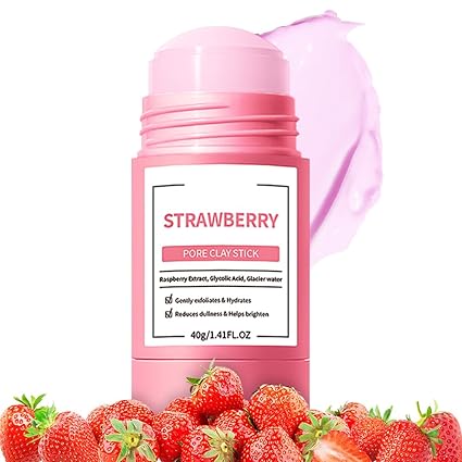 FeiCuiYun Clay Mask For Face Skincare, Blackhead Remover Face Mask with Strawberry Extract, Deep Pore Cleansing, Moisturizing, Skincare Facial Mask for...