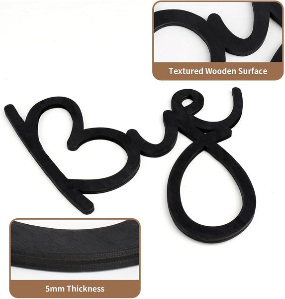 Dripykiaa Love You Bye Wood Sign Home Decor Boho Decor Wall Decor