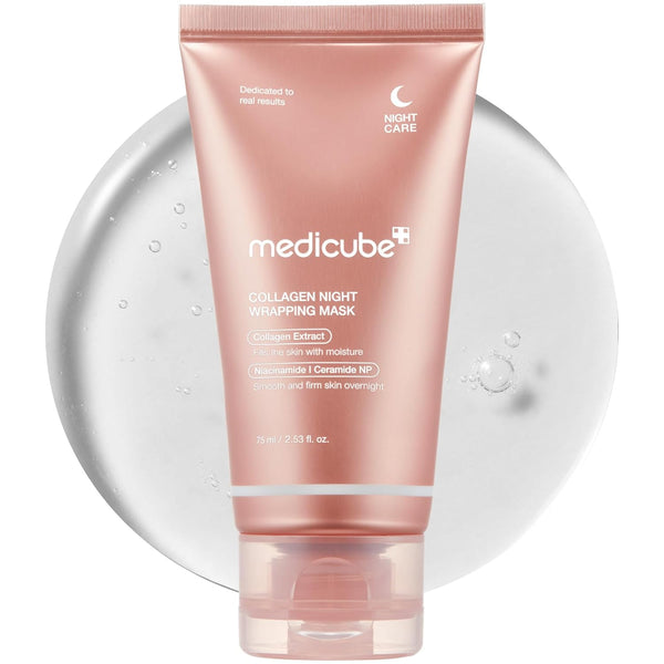 medicube Collagen Overnight Wrapping Peel Off Facial Mask Pack - Elasticity & Hydration Care, Reduces Sagging & Dullness - Hydrolyzed Collagen For...