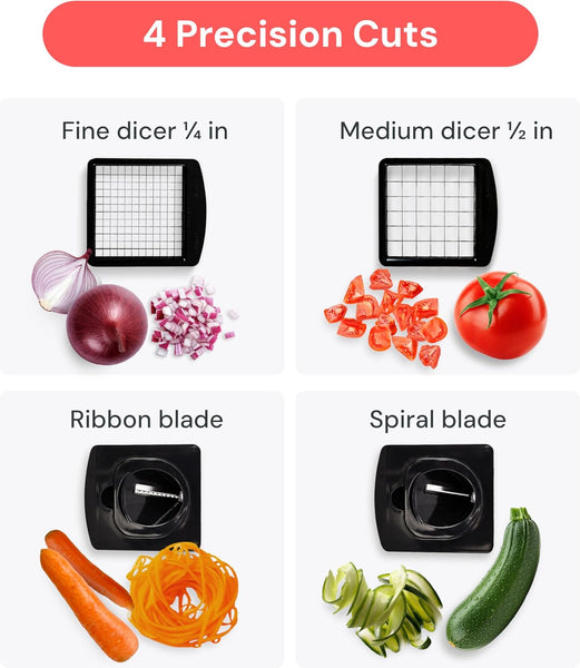 Fullstar The Original Pro Chopper - Vegetable Chopper and Spiralizer,